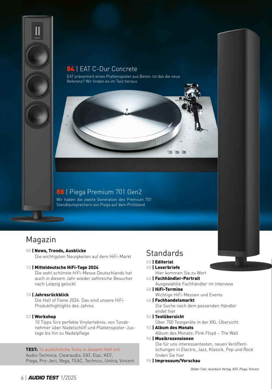 Audio Test Preview Pages