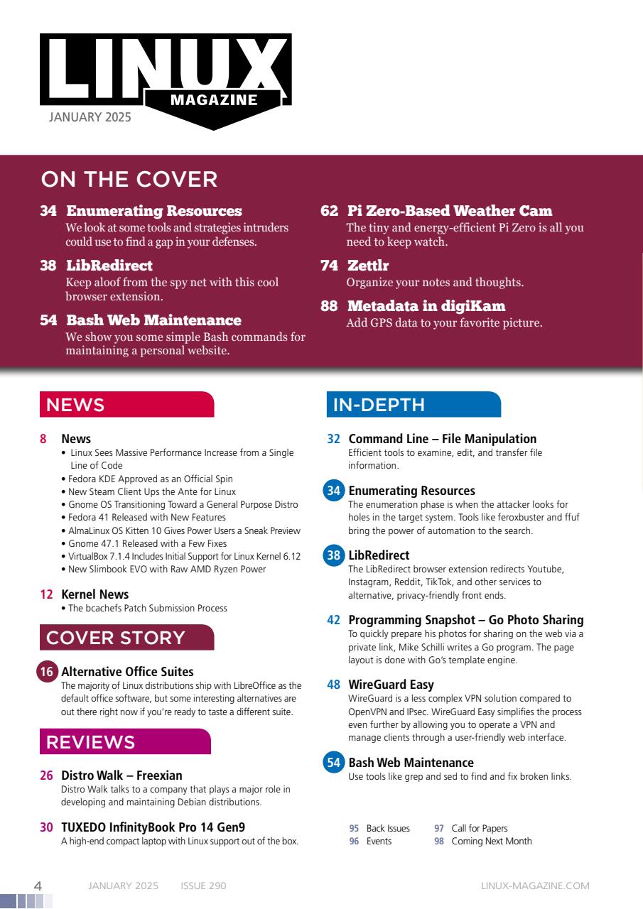 Linux Magazine Preview Pages