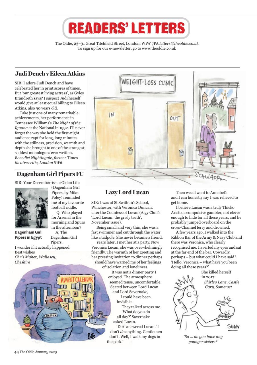 The Oldie Preview Pages