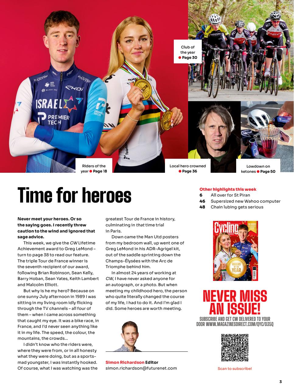 Cycling Weekly Preview Pages