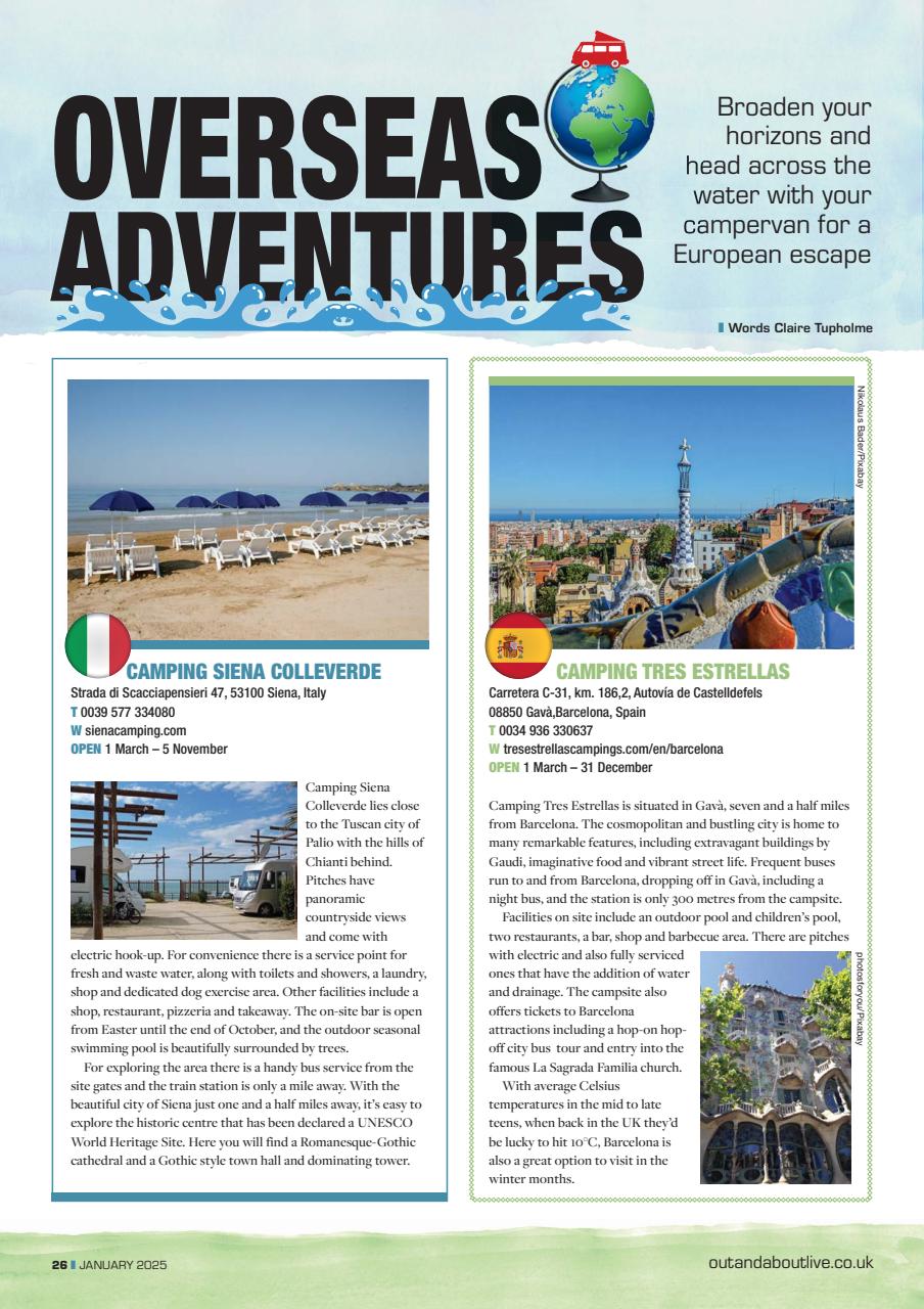 Campervan Preview Pages