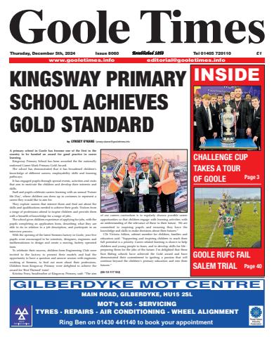 Goole Times issue December 5th 2024