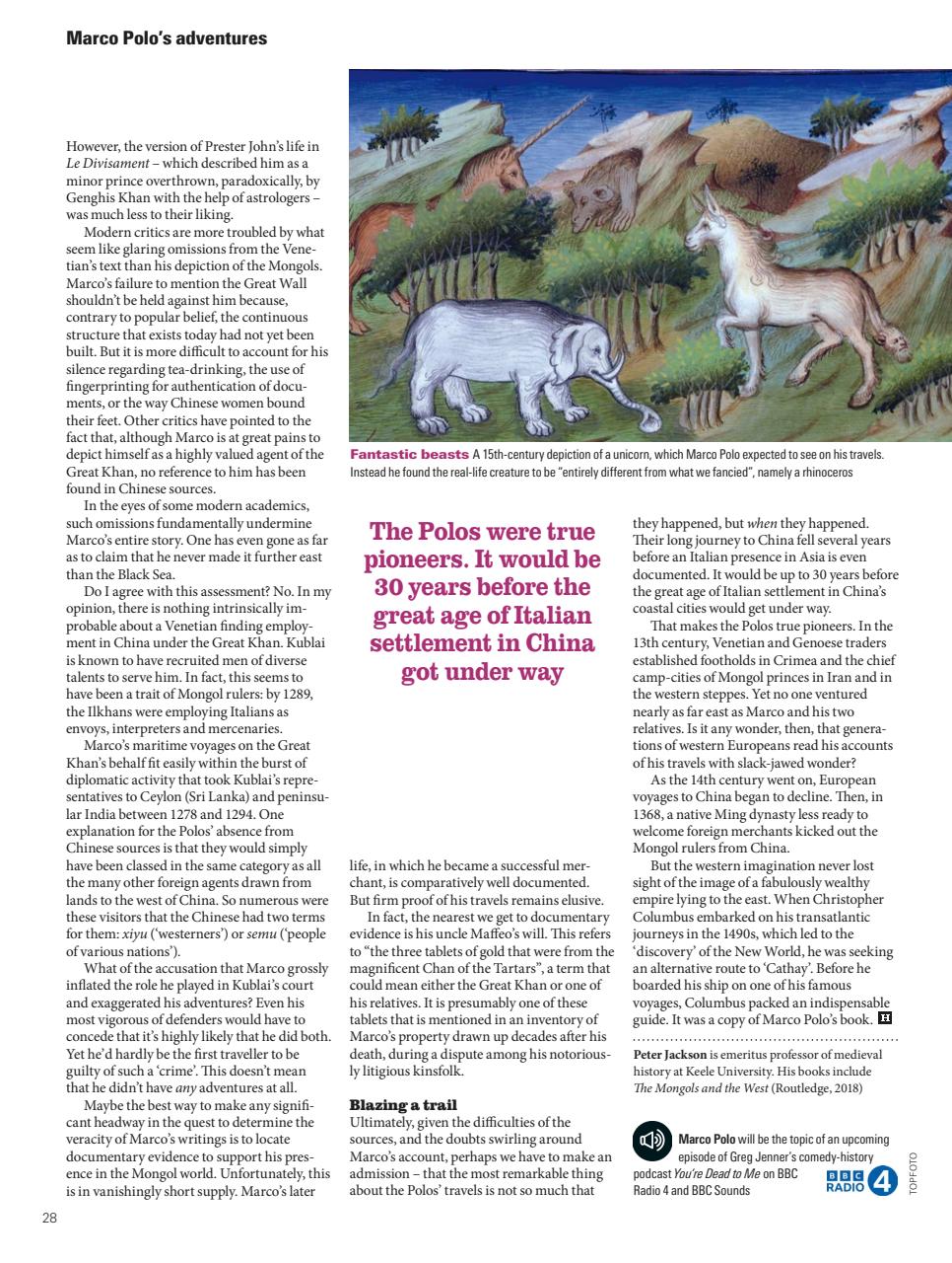 BBC History Magazine Preview Pages