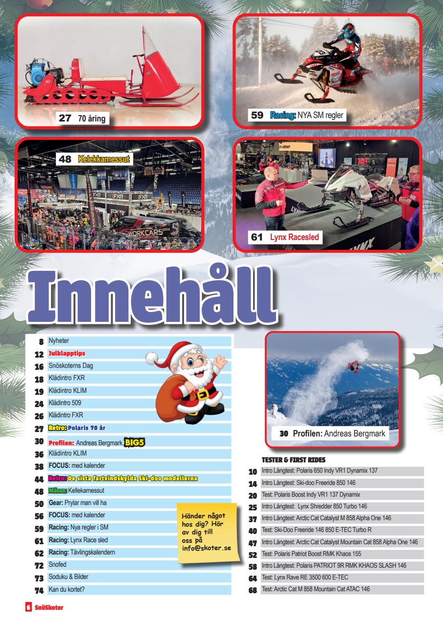 Tidningen Snöskoter Preview Pages