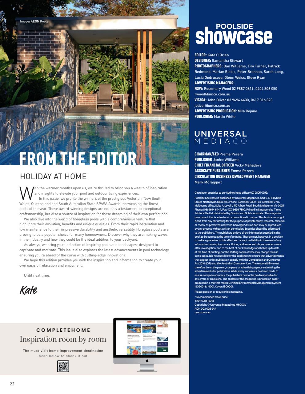 Poolside Showcase Preview Pages