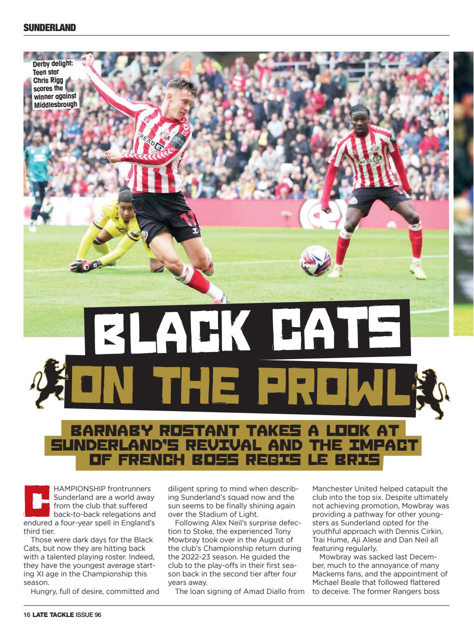 Late Tackle Football Magazine Preview Pages