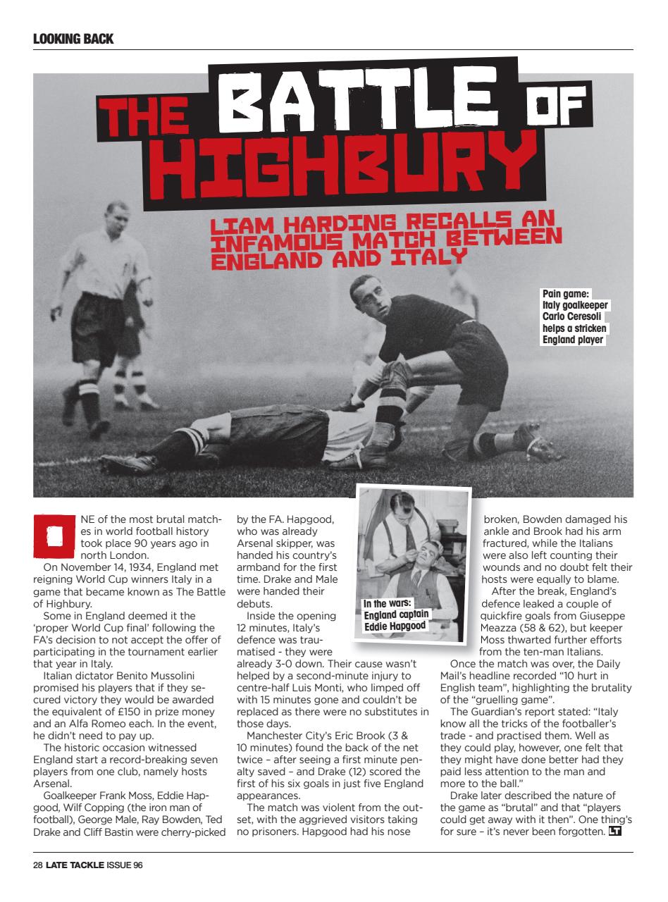 Late Tackle Football Magazine Preview Pages