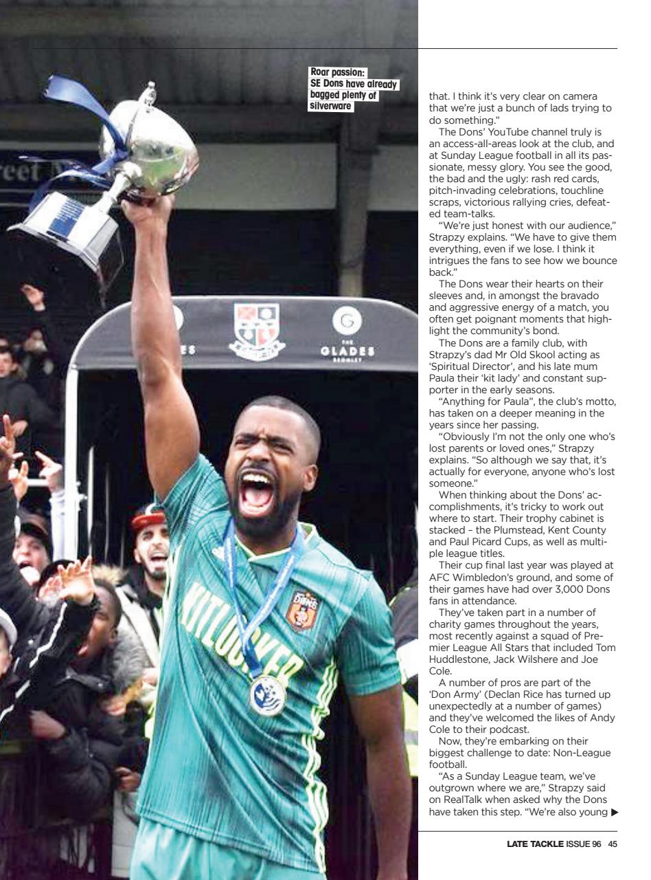 Late Tackle Football Magazine Preview Pages