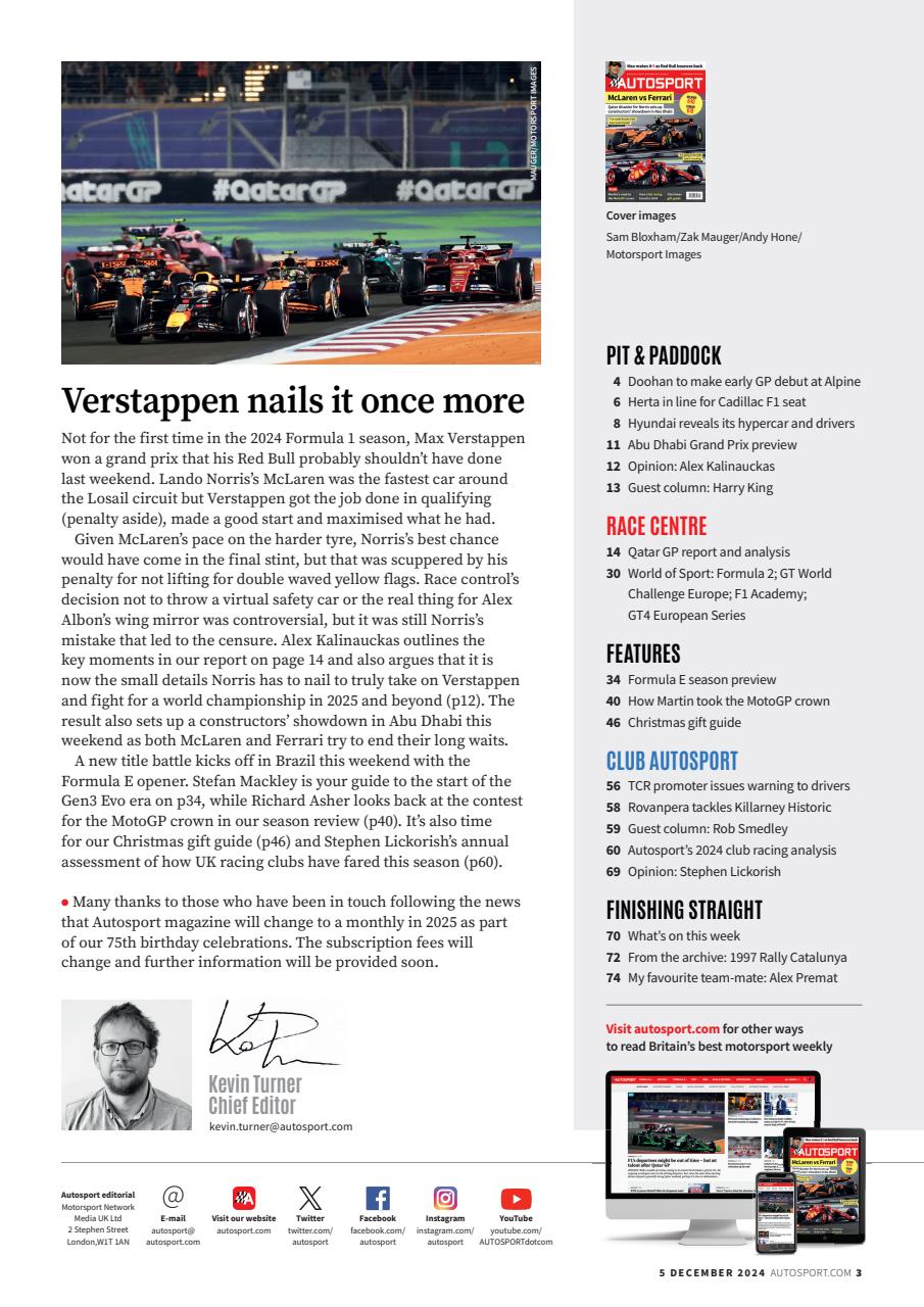 Autosport Preview Pages
