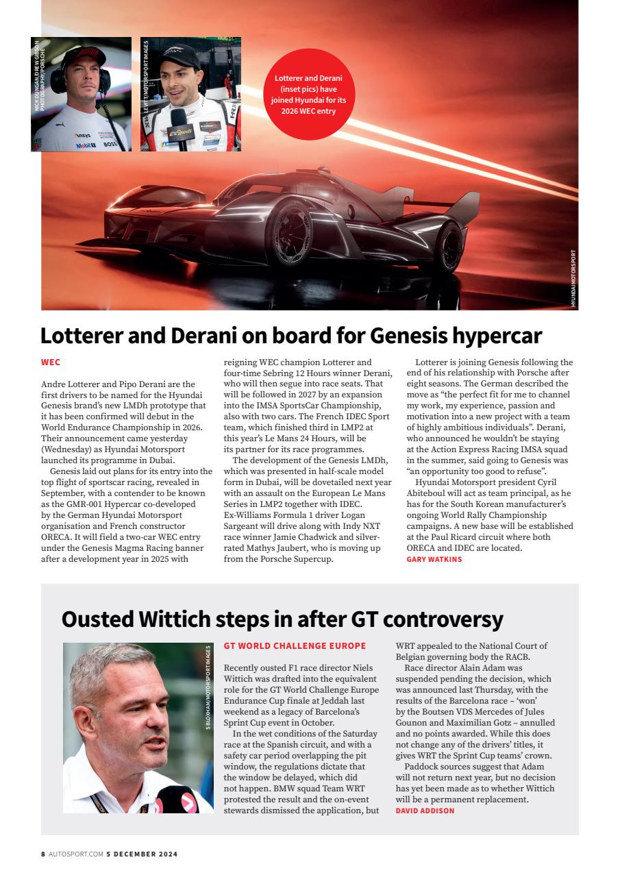 Autosport Preview Pages