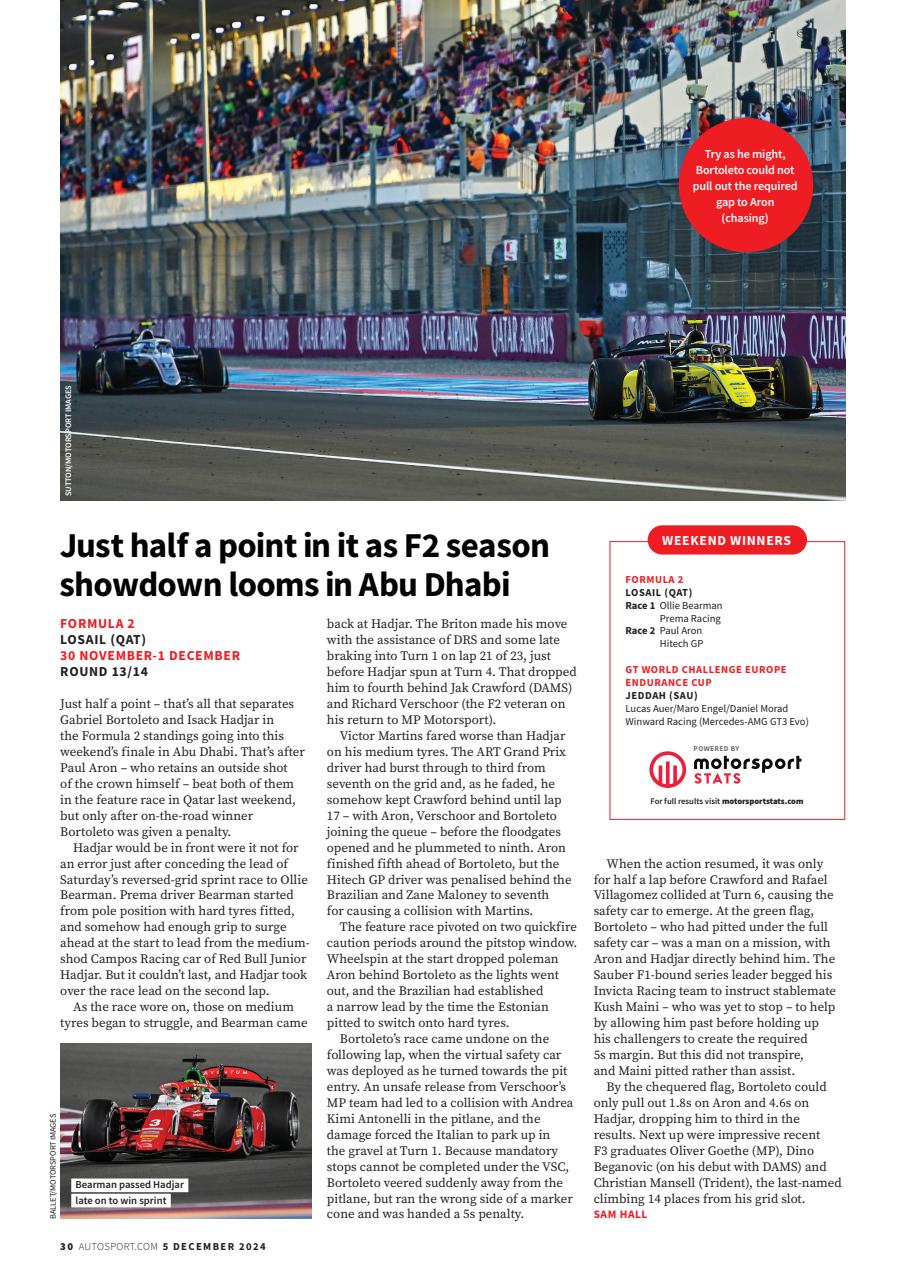 Autosport Preview Pages