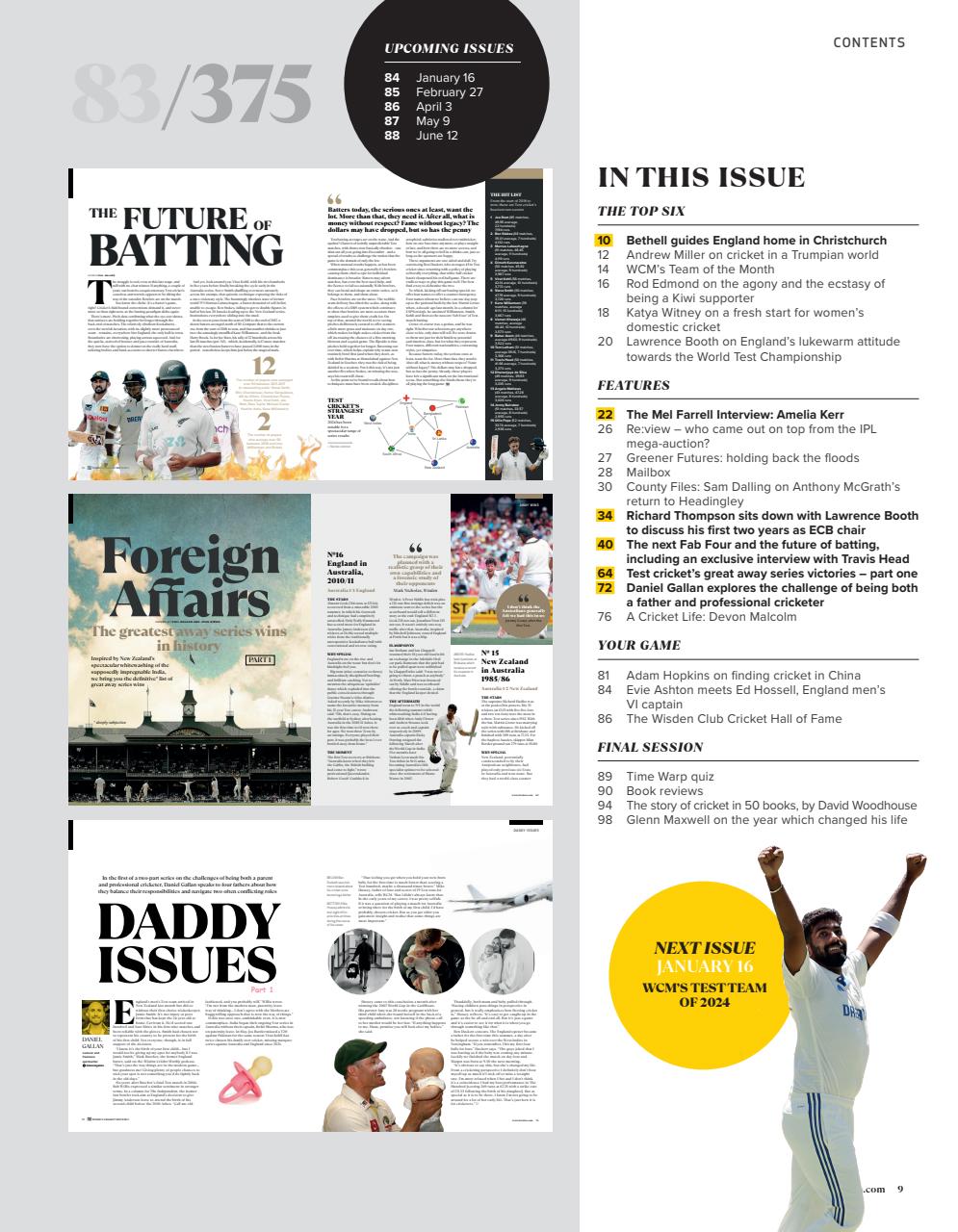 Wisden Cricket Monthly Preview Pages