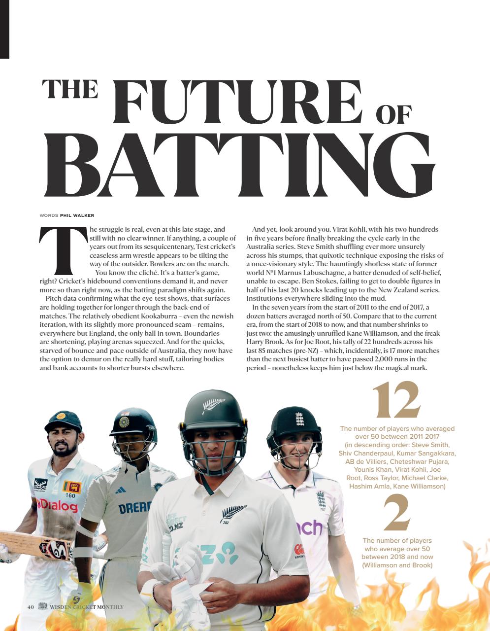 Wisden Cricket Monthly Preview Pages