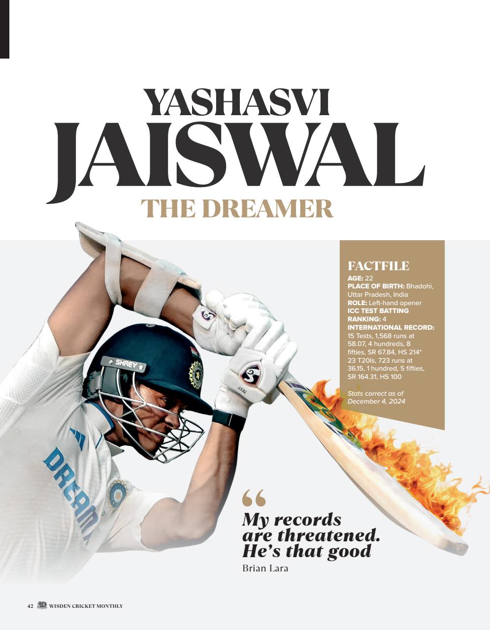 Wisden Cricket Monthly Preview Pages