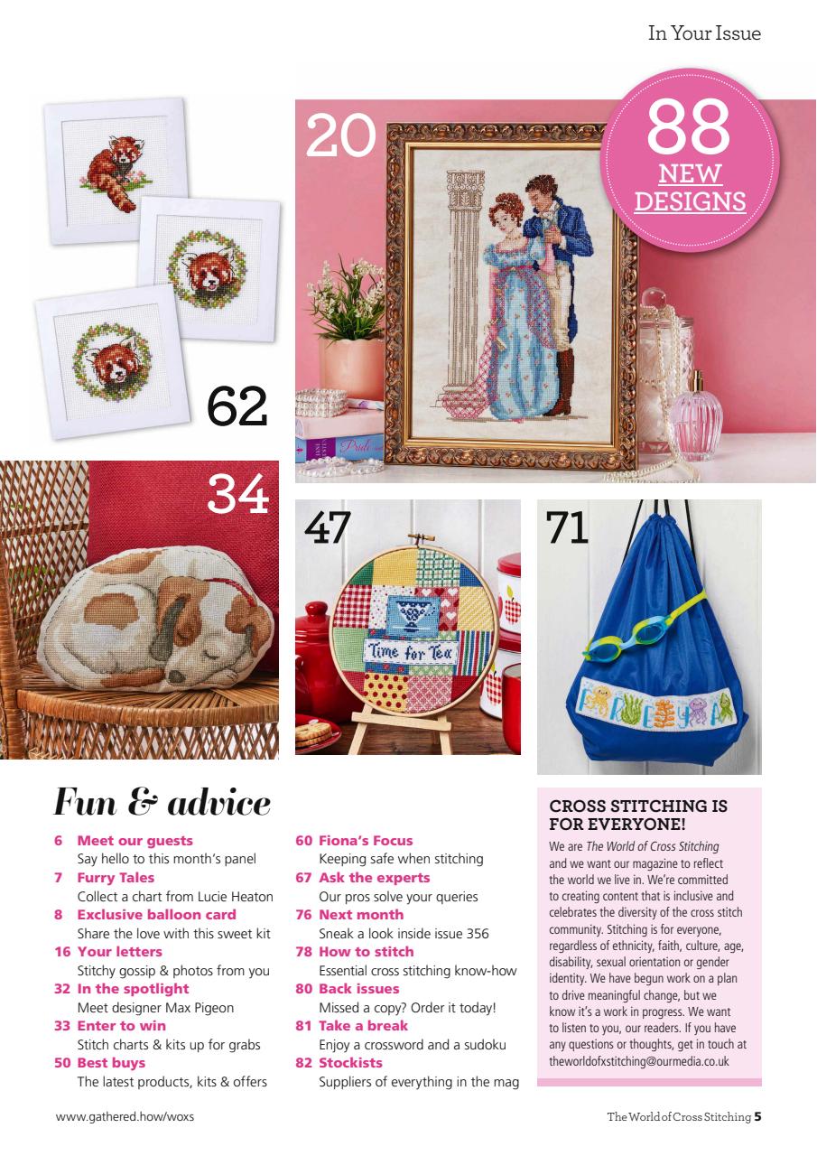 The World of Cross Stitching Preview Pages
