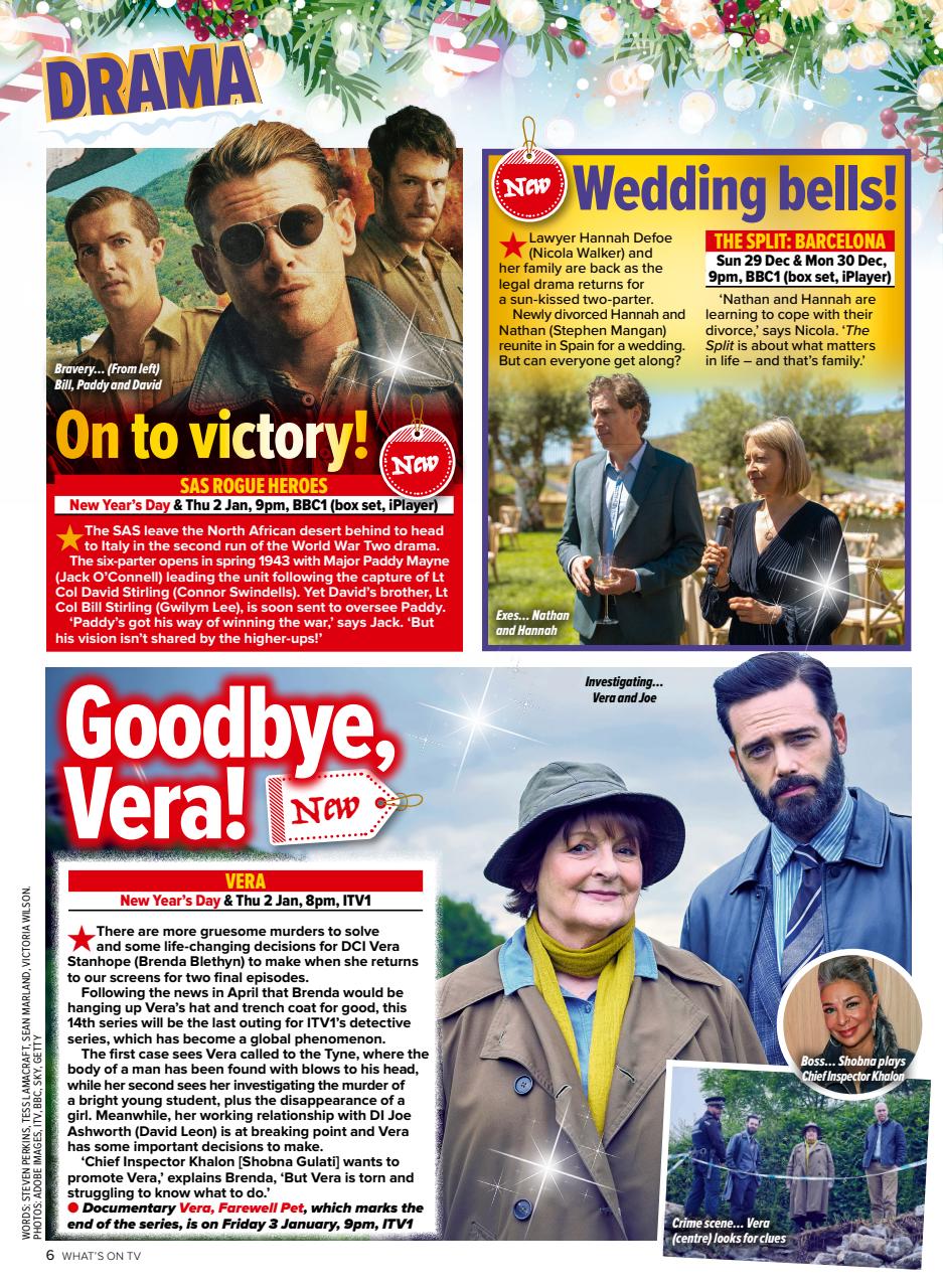 What's on TV Preview Pages