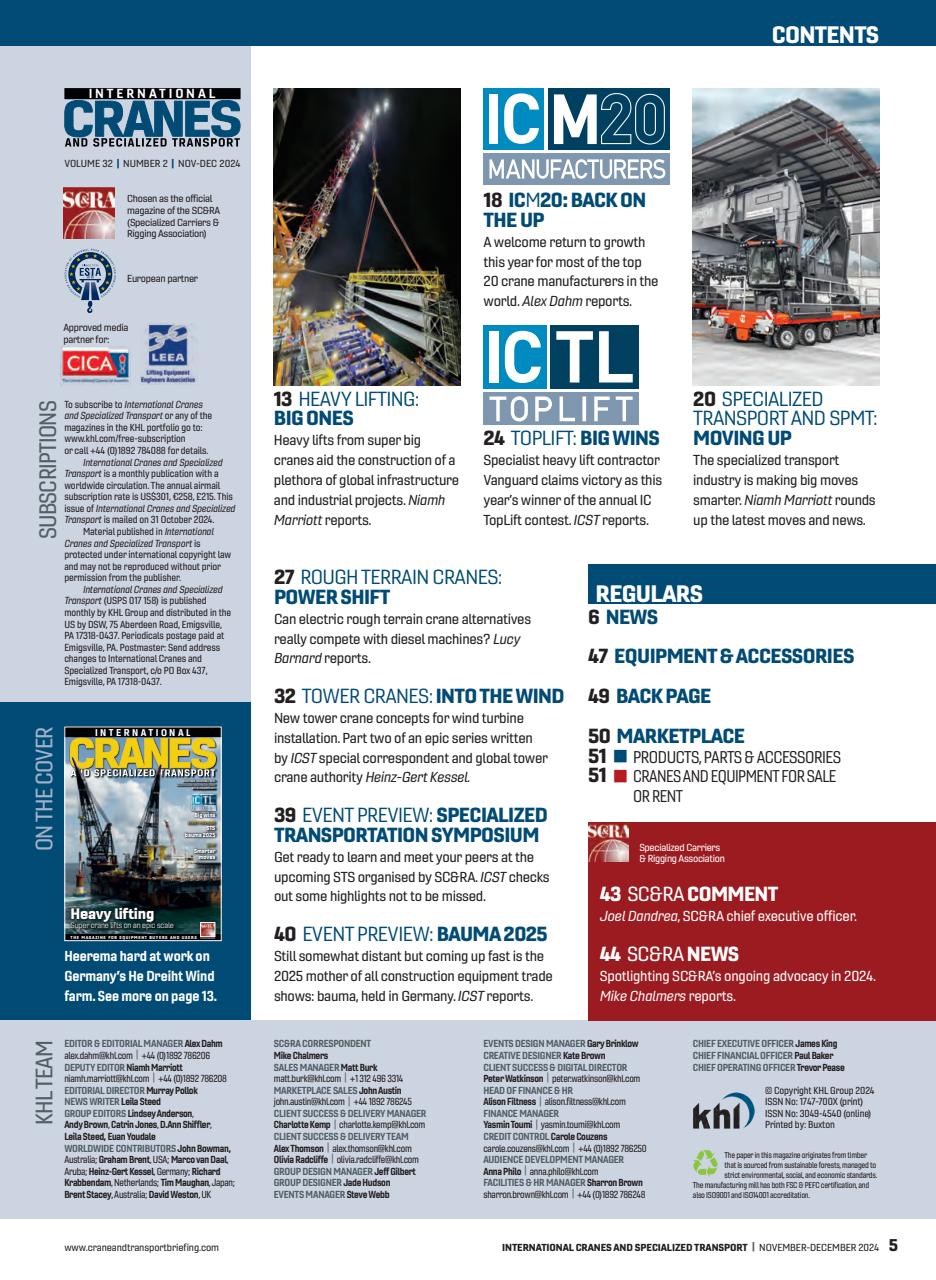 Int. Cranes and Specialized Transp Preview Pages