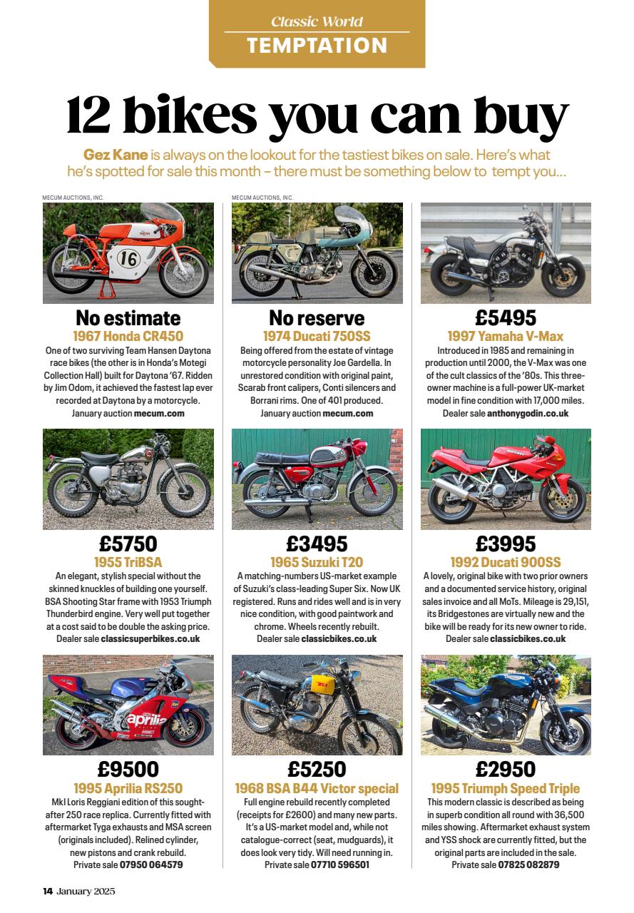 Classic Bike Preview Pages