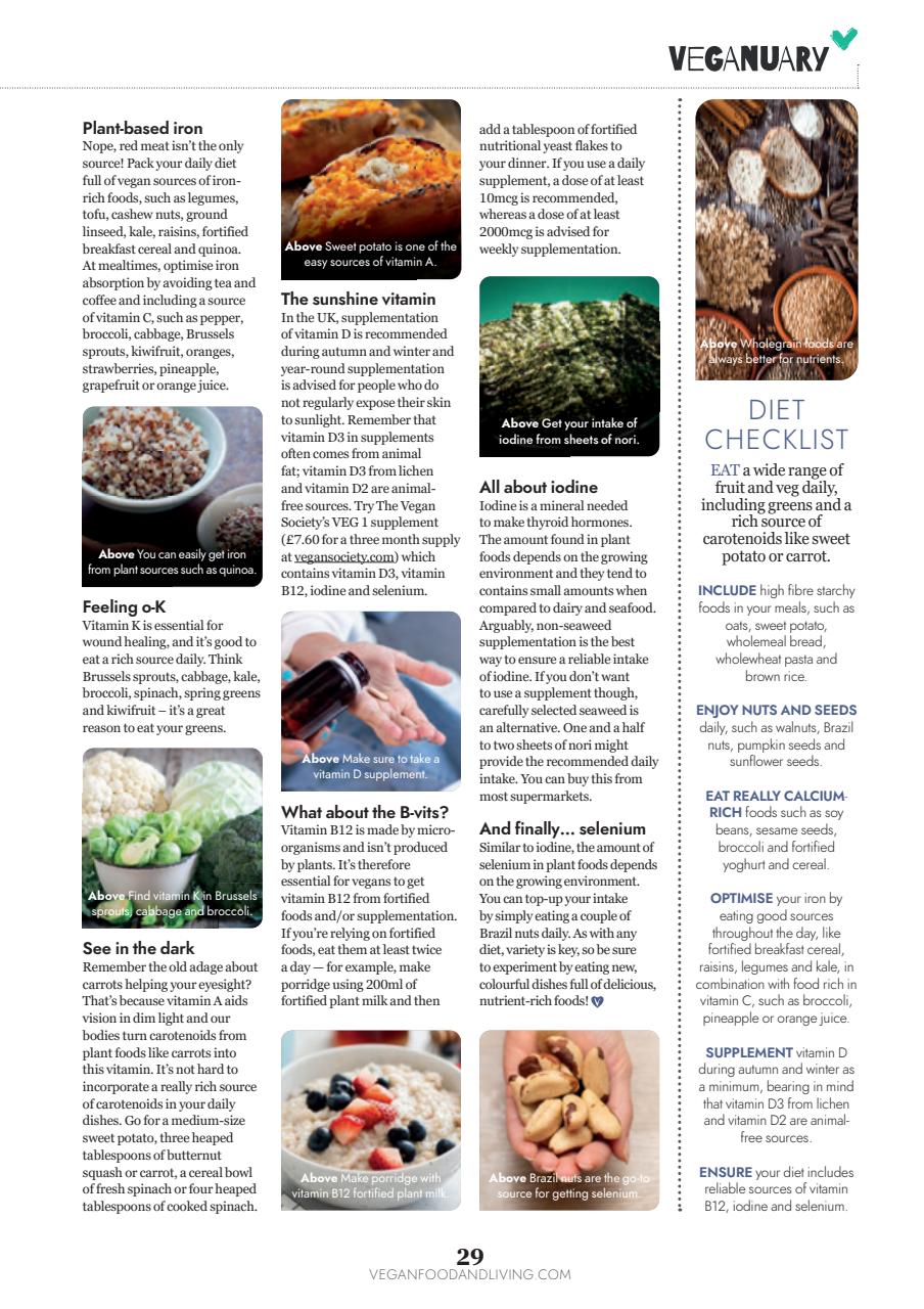 Vegan Food & Living Magazine Preview Pages