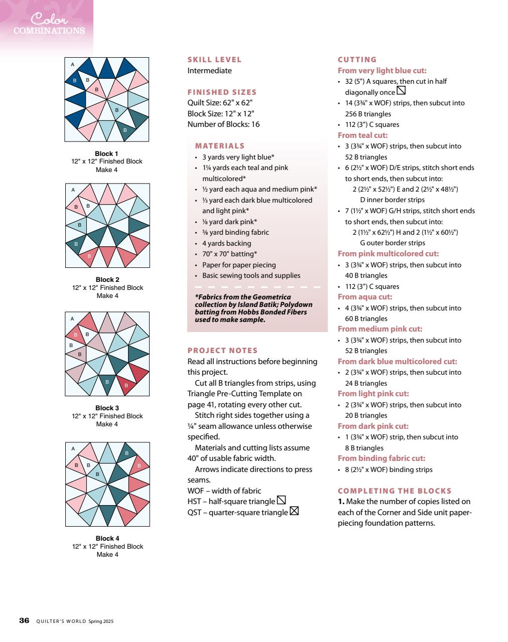 Quilter's World Preview Pages