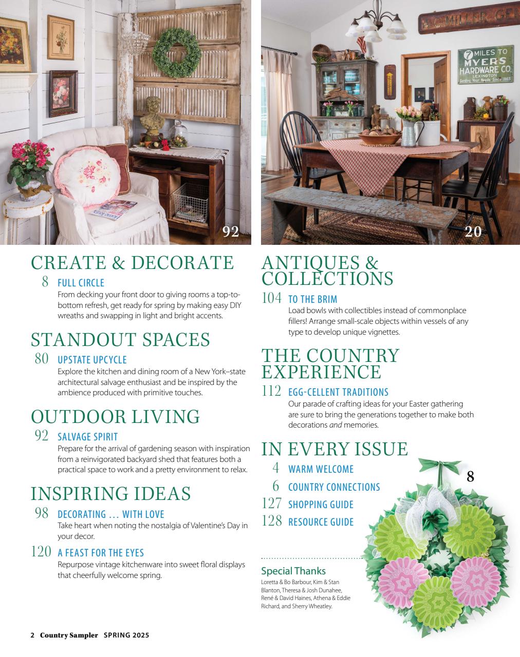 Country Sampler Preview Pages