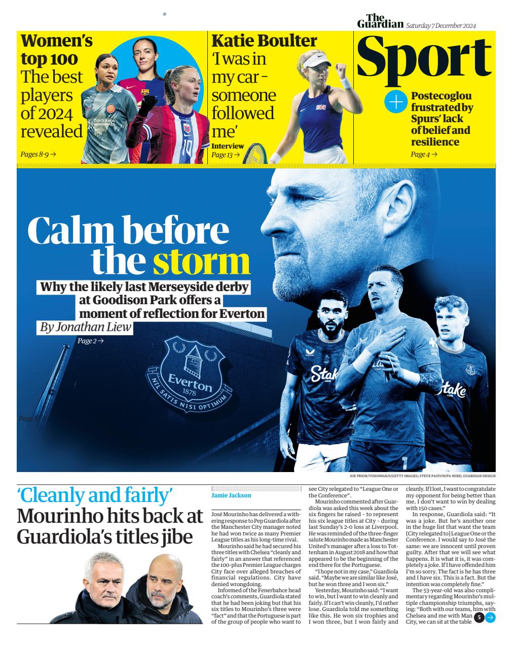 The Guardian Newspaper Preview Pages
