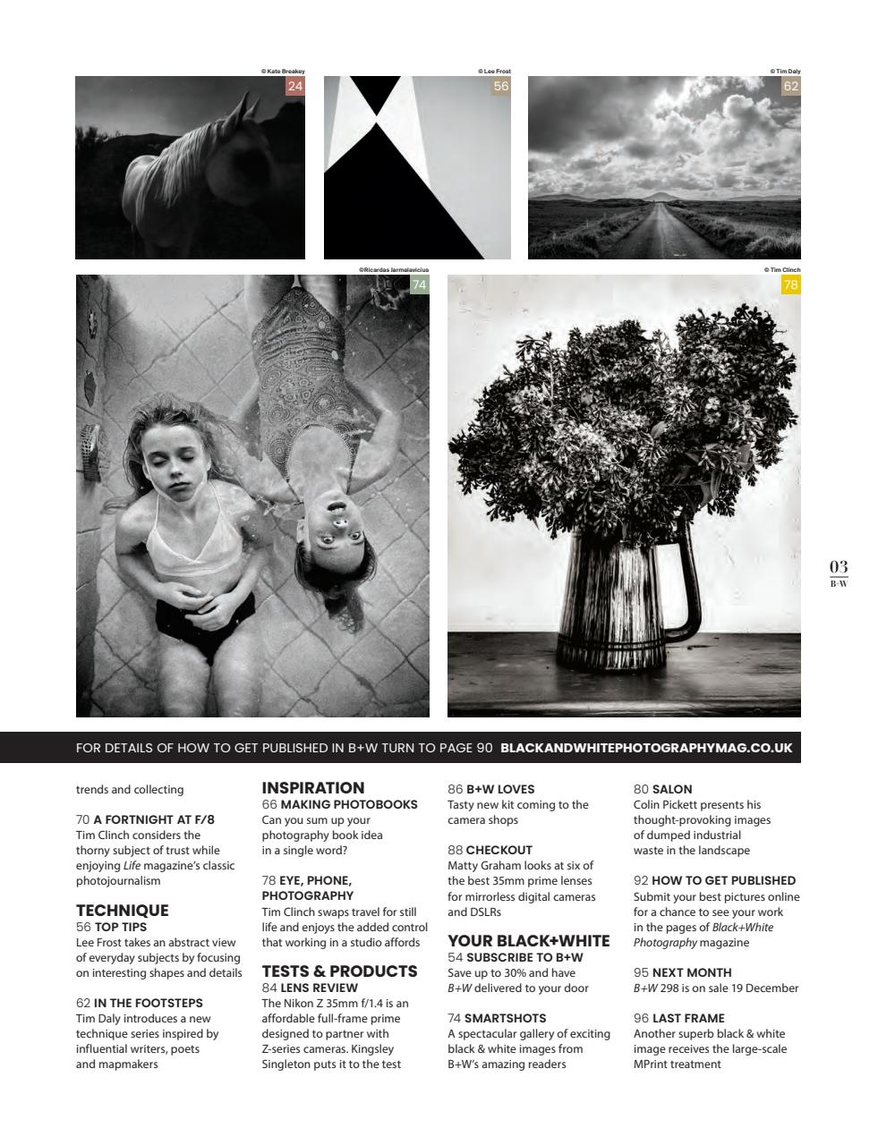 Black+White Photography Preview Pages