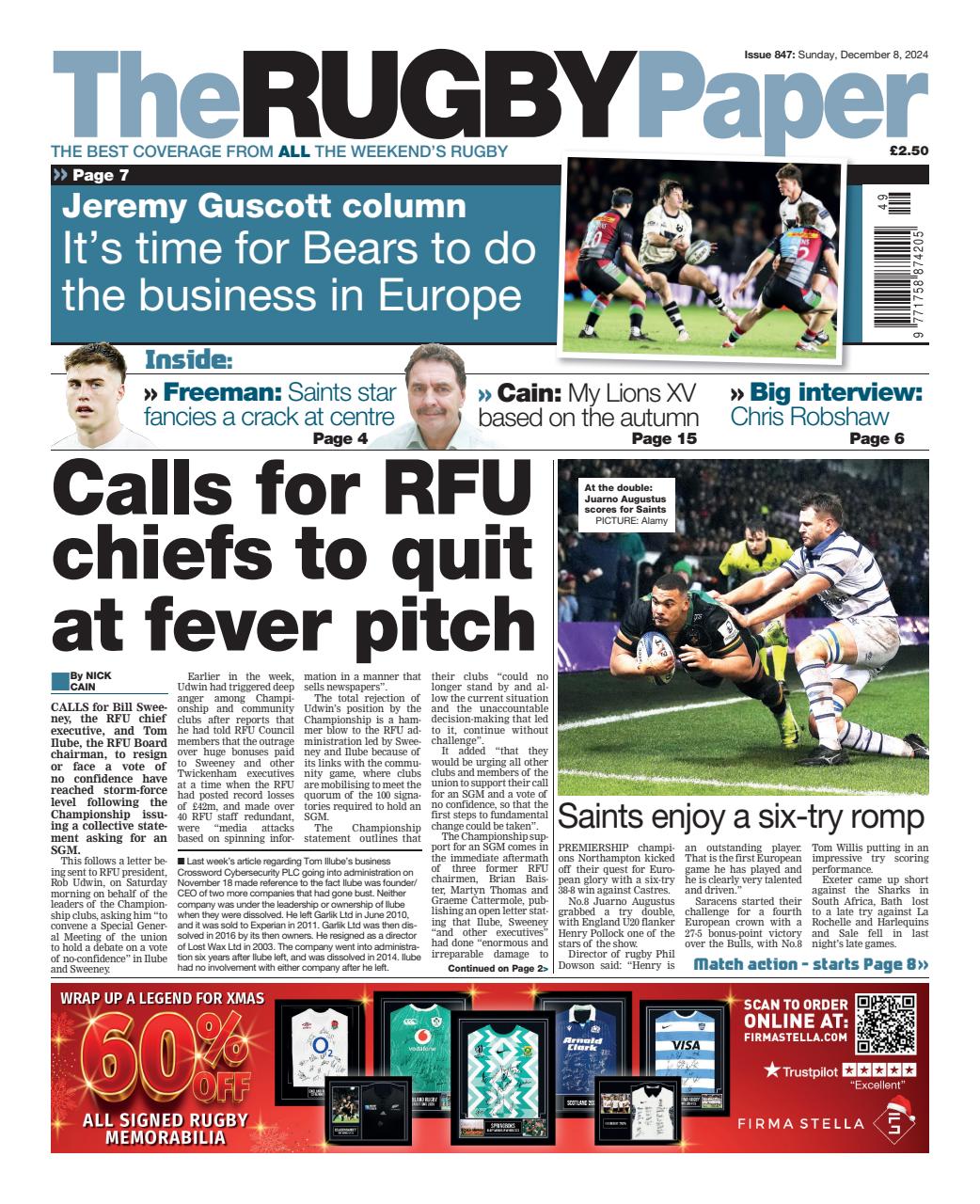 The Rugby Paper Preview Pages