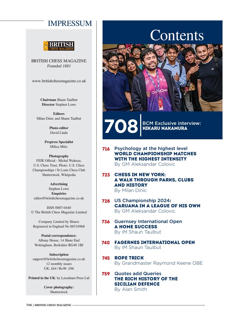 British Chess Magazine Preview Pages