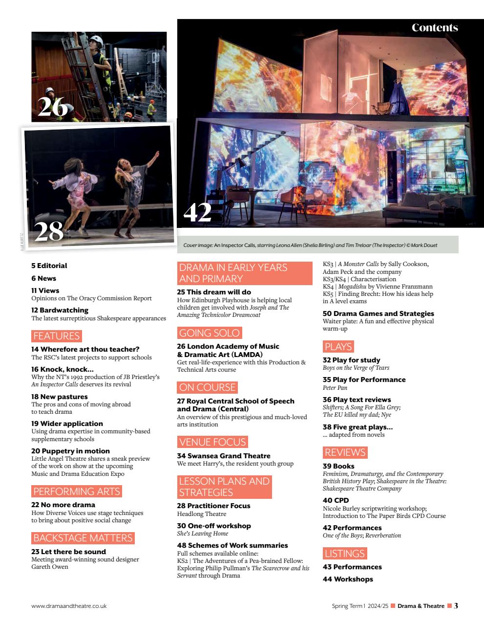 Drama and Theatre Preview Pages