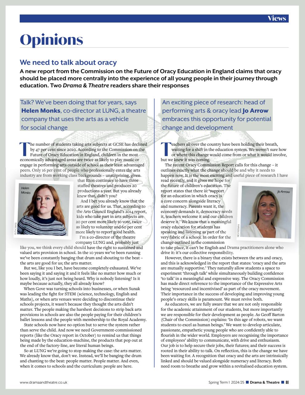 Drama and Theatre Preview Pages