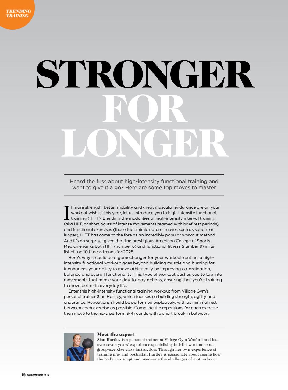 Women’s Fitness Preview Pages