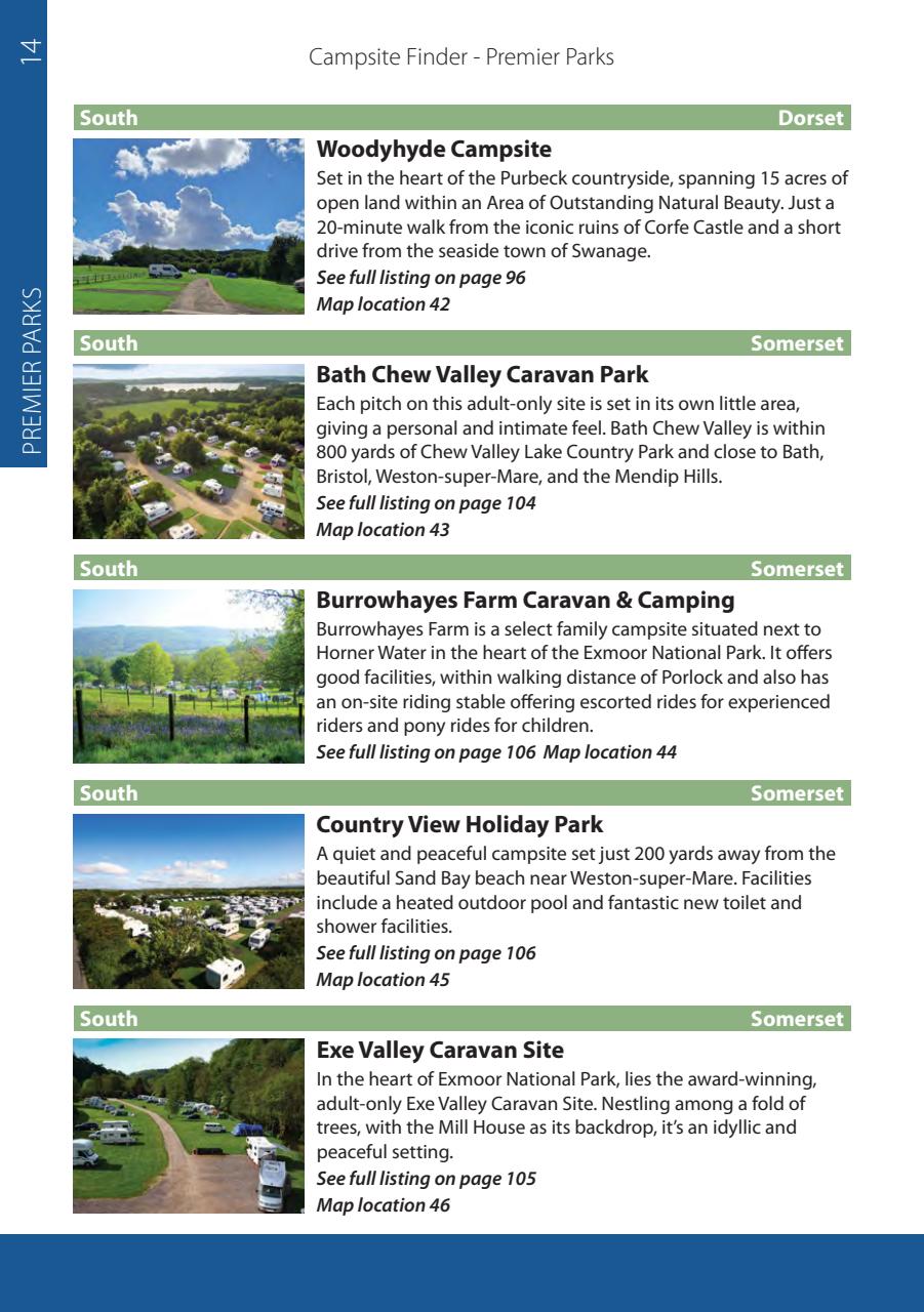 Campsite Finder Preview Pages