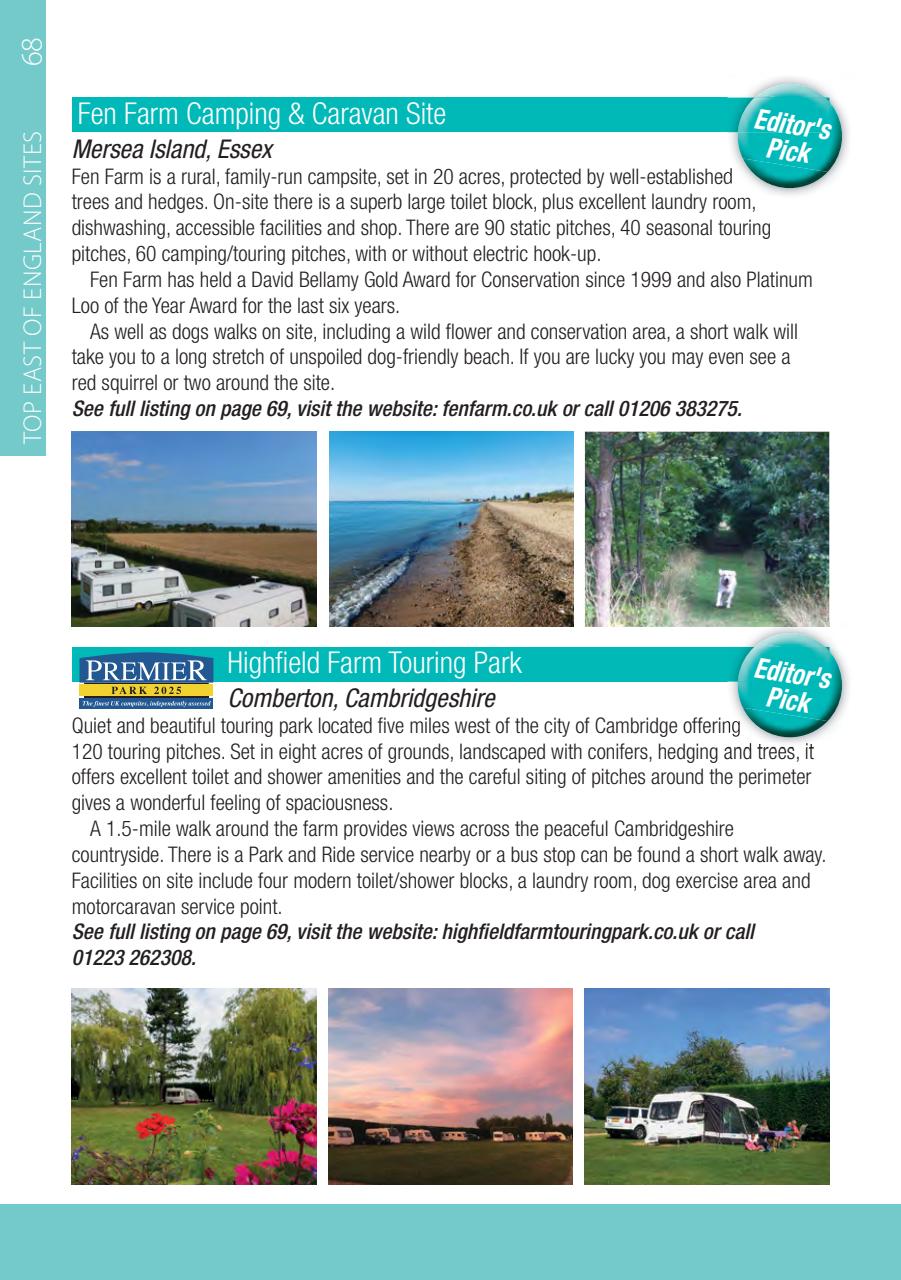 Campsite Finder Preview Pages