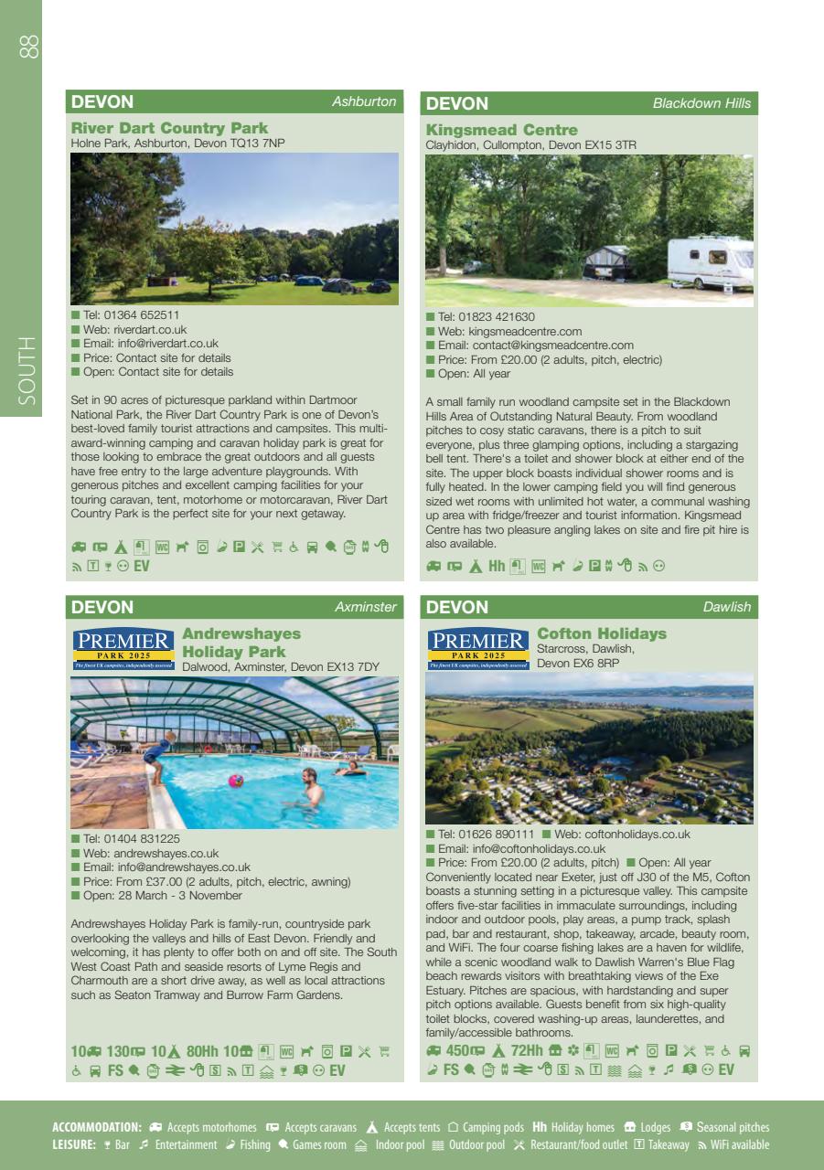 Campsite Finder Preview Pages