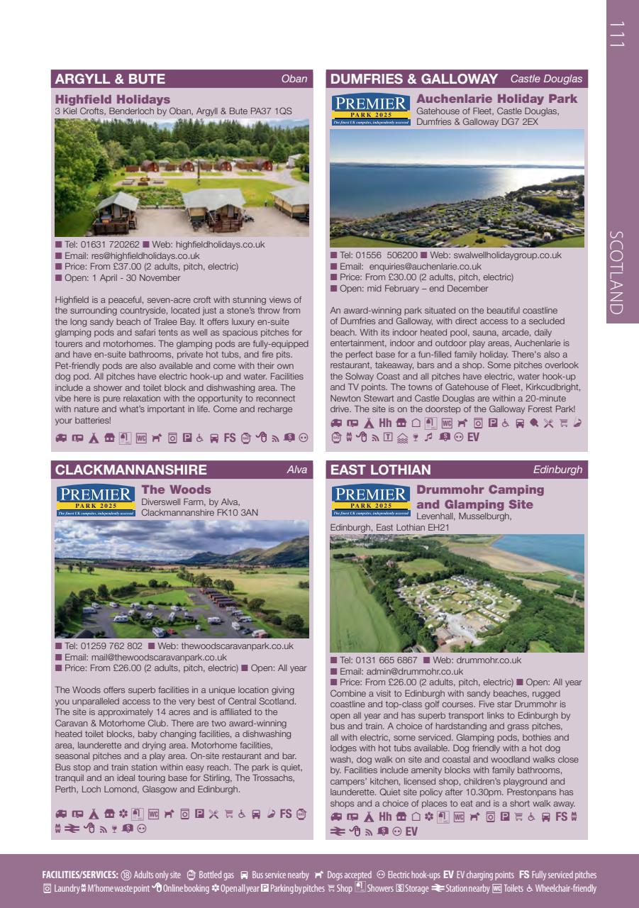 Campsite Finder Preview Pages