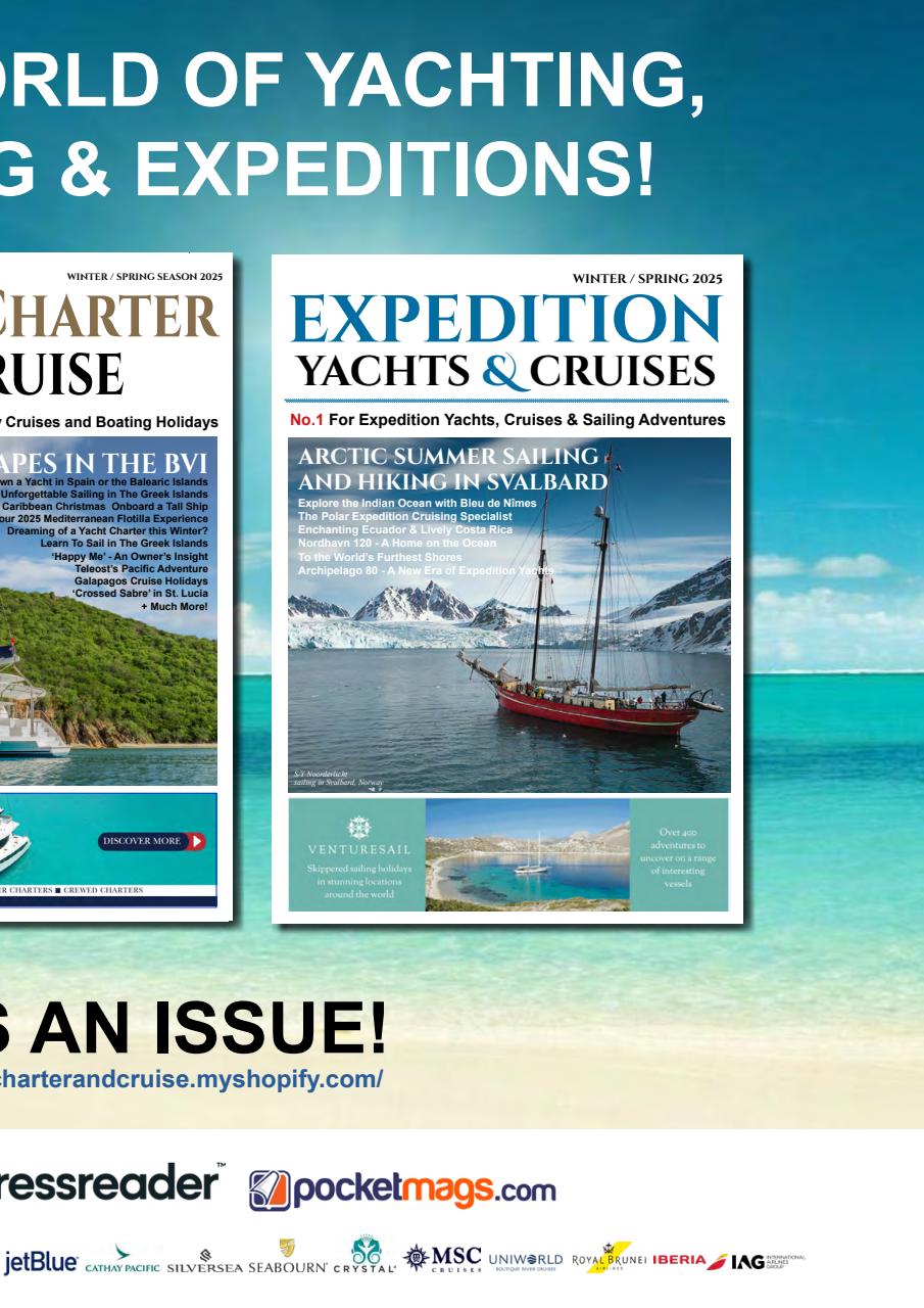 Yacht Charter & Cruise Preview Pages