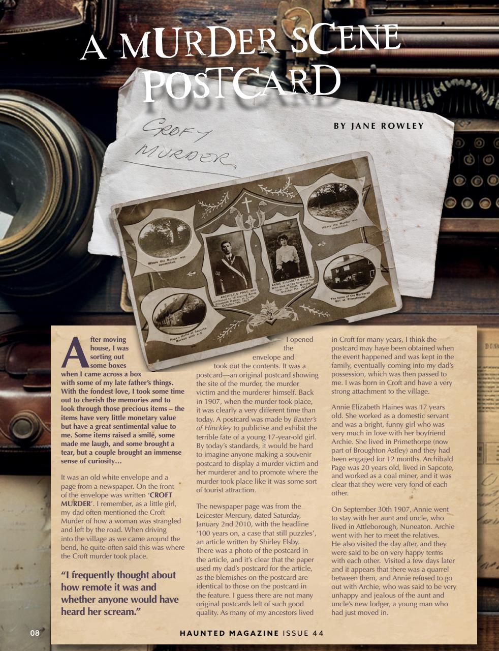 Haunted Magazine Preview Pages