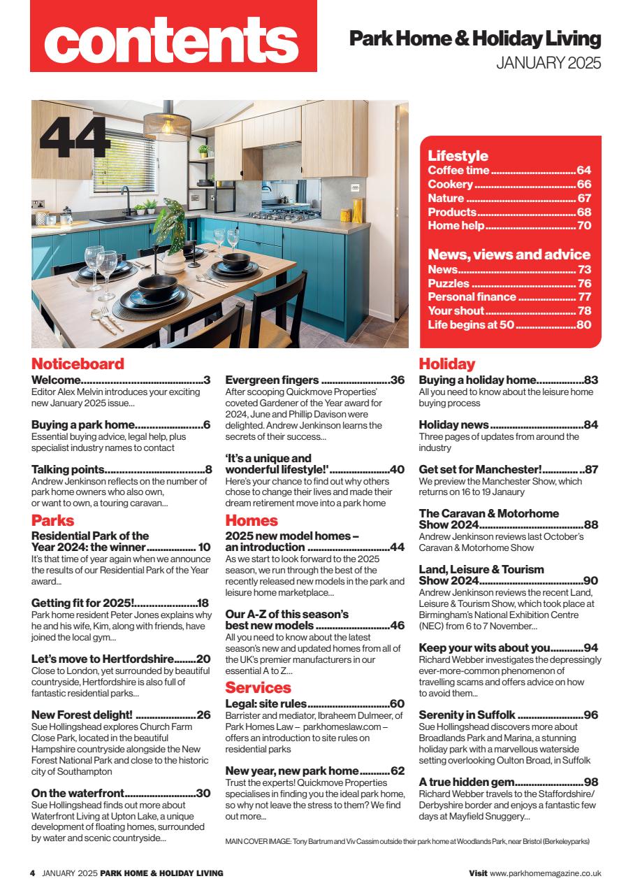 Park Home & Holiday Living Preview Pages