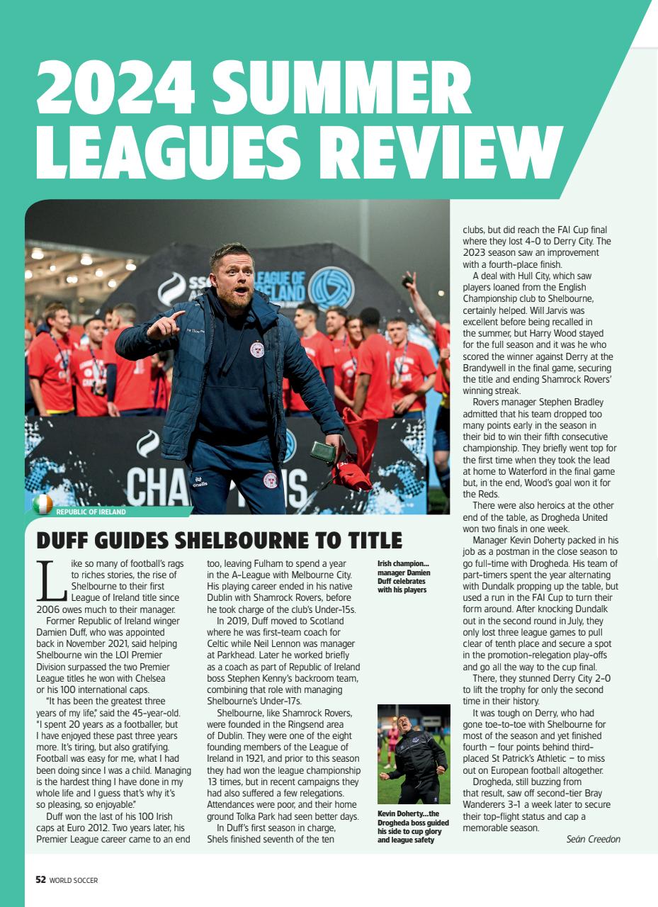 World Soccer Preview Pages