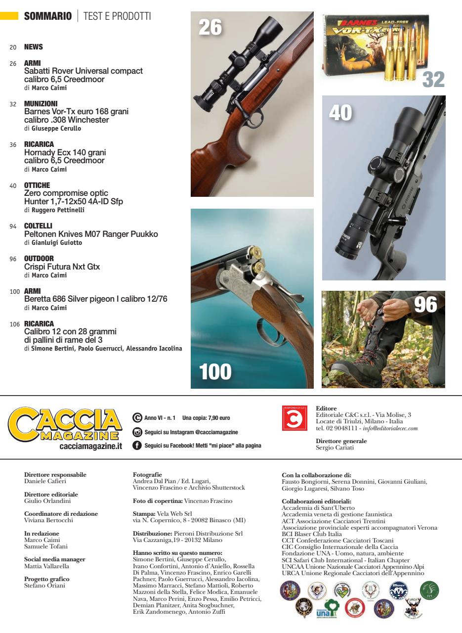 Caccia Magazine Preview Pages