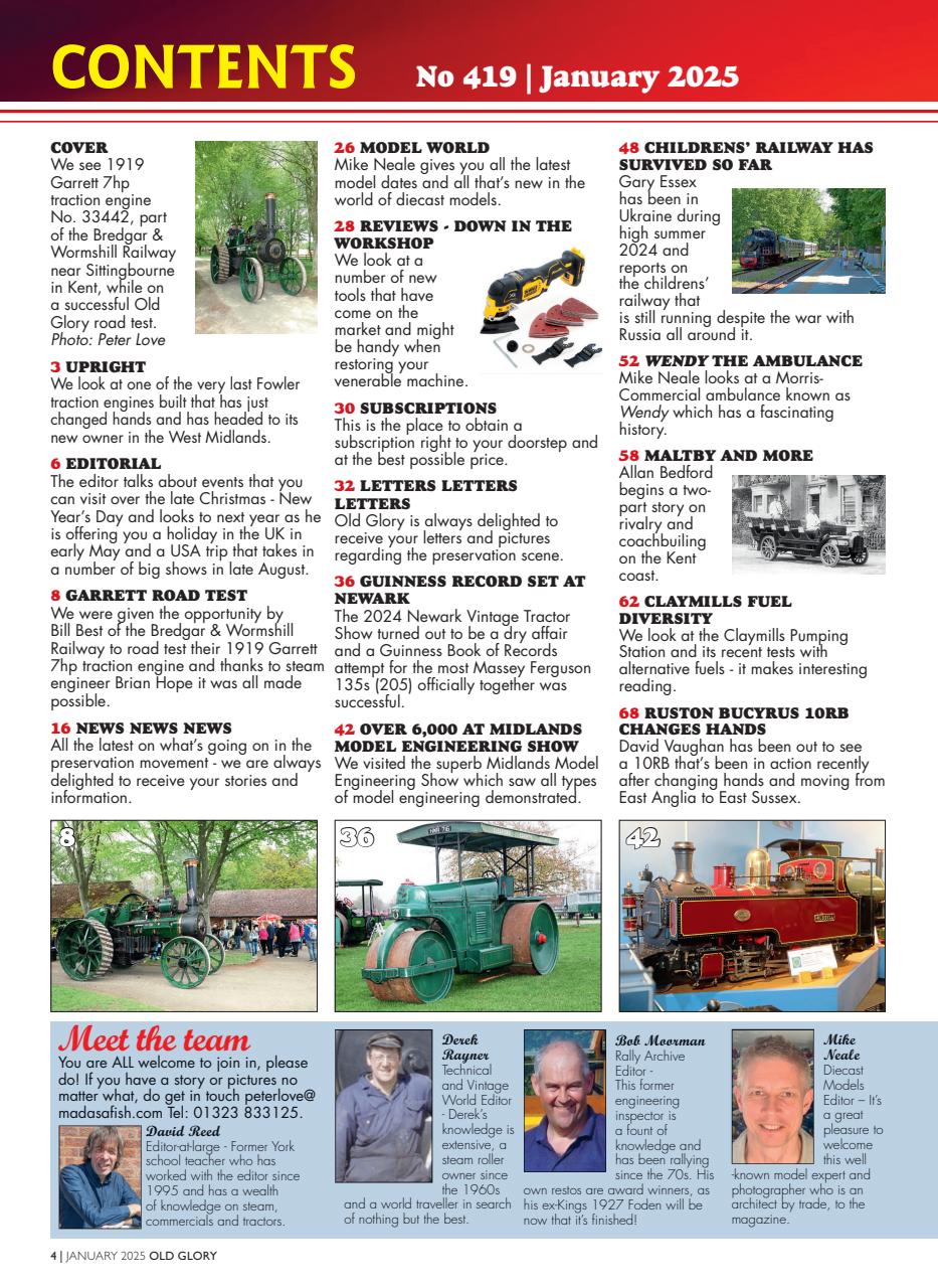 Old Glory Magazine Preview Pages