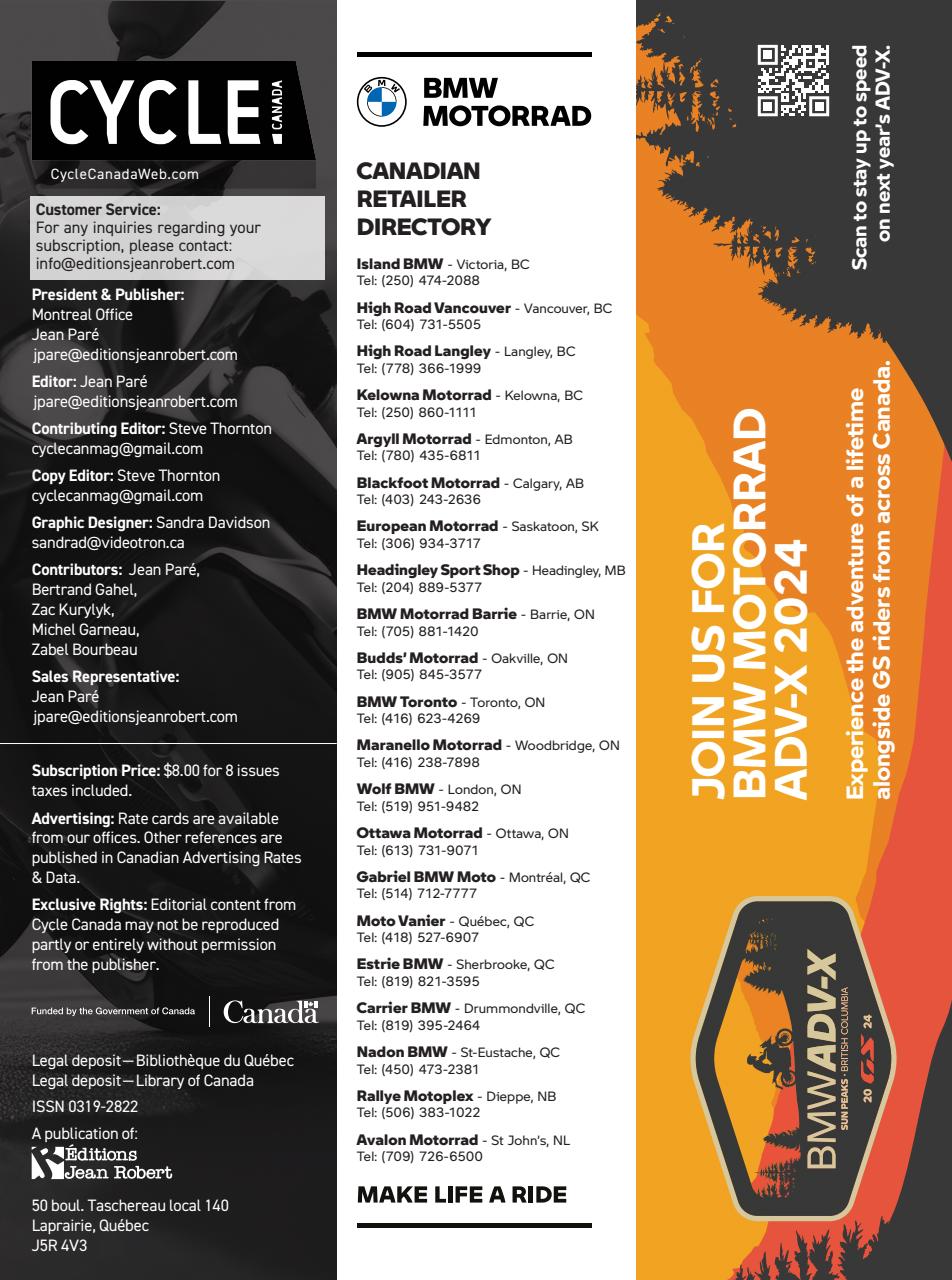 Cycle Canada Preview Pages