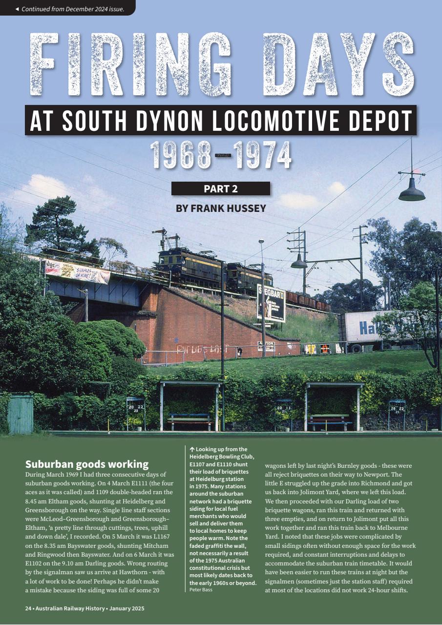 Australian Railway History Preview Pages