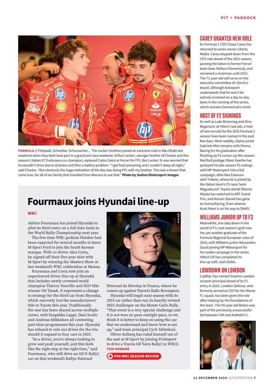 Autosport Preview Pages