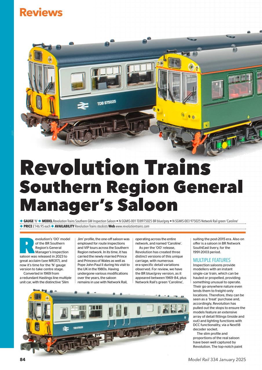 Model Rail Preview Pages
