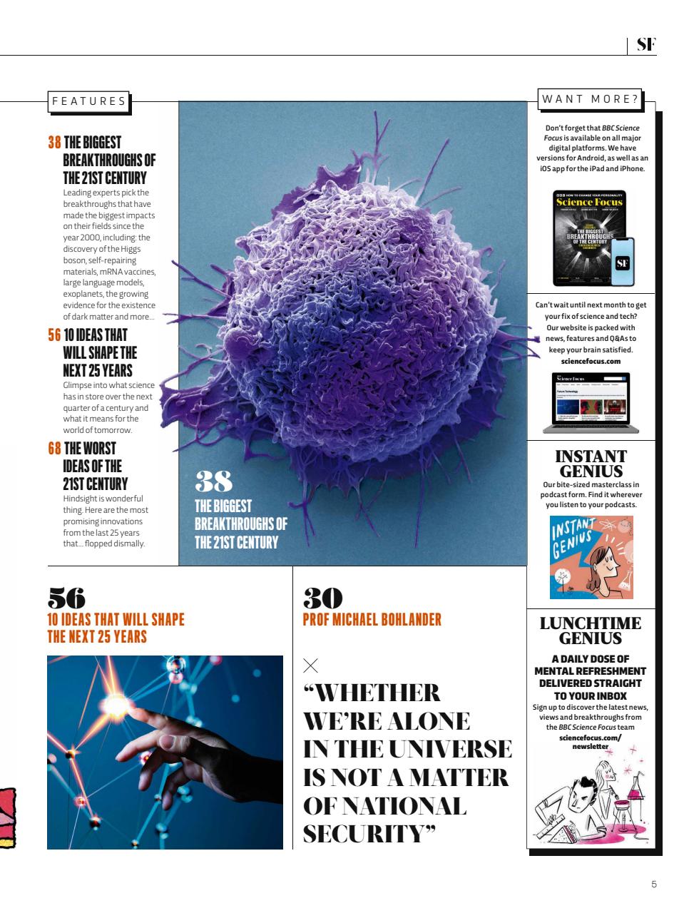 BBC Science Focus Magazine Preview Pages