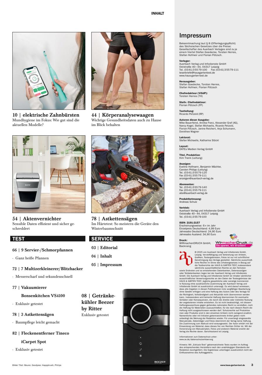 Haus & Garten Test Preview Pages