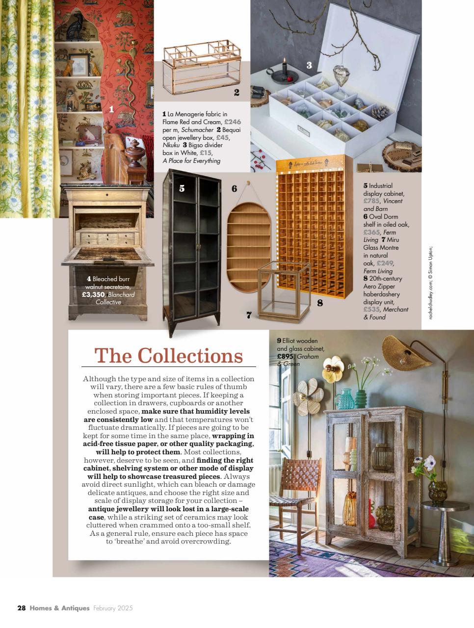 Homes & Antiques Magazine Preview Pages