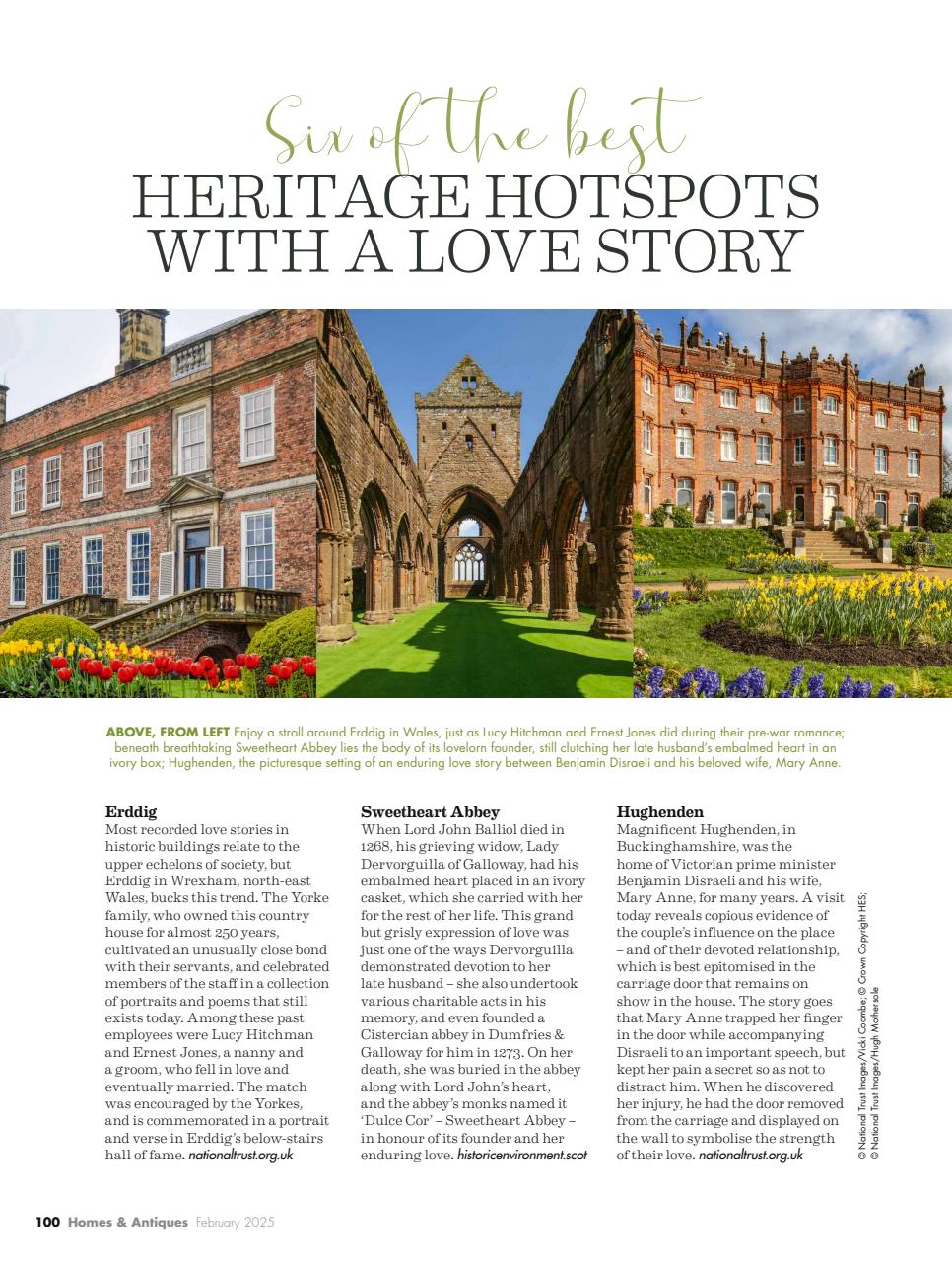 Homes & Antiques Magazine Preview Pages